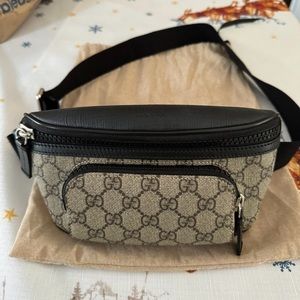 GG Supreme canvas belt bag